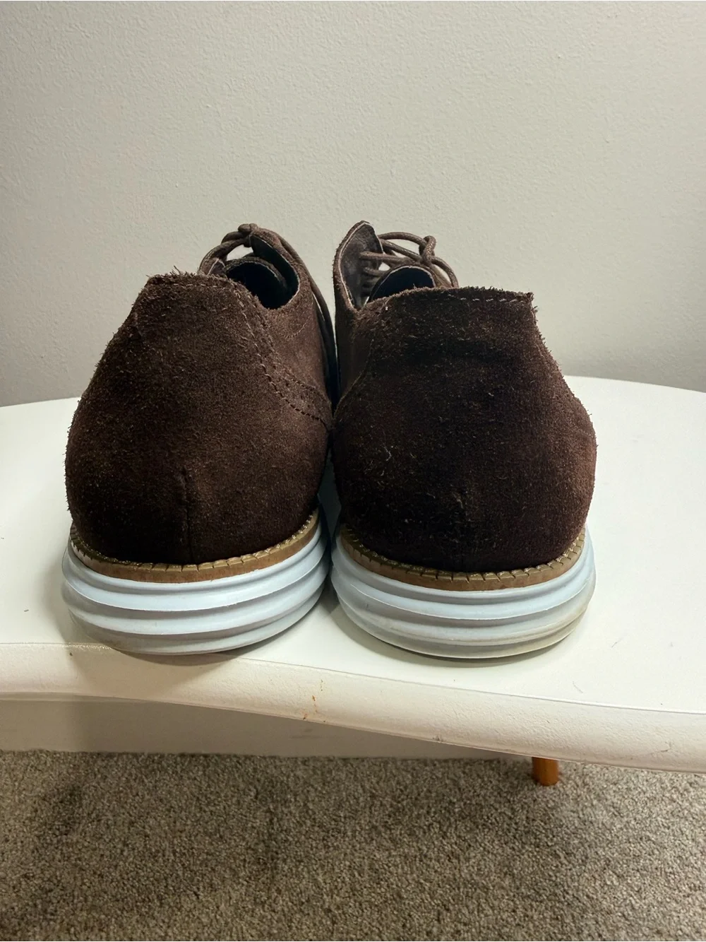 Skechers Mark Nason Men's Chocolate Brown Suede Wingtip Derbys